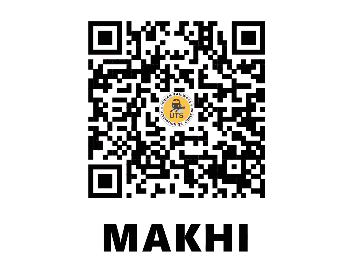 UTS QR Code for MAKHI - MKHI (NR - UTTAR PRADESH)